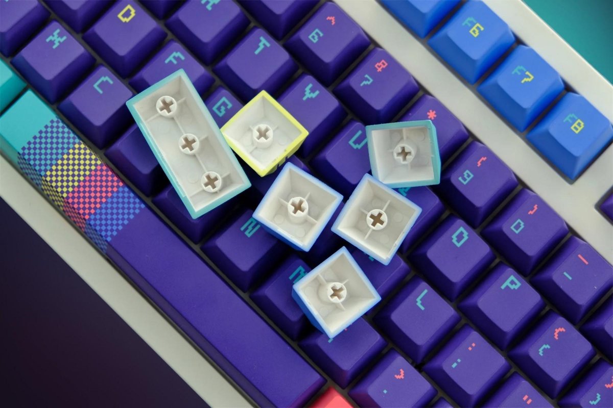 Back In The Game Themed Retro Keycap Set - KeyArtisan