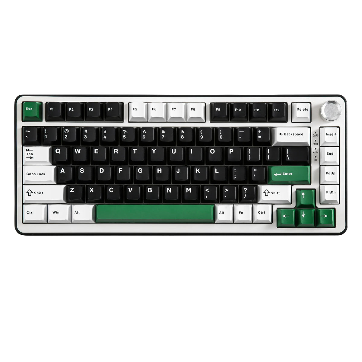 YUNZII B75 PRO Wireless Keyboard - 75% Compact, RGB Backlight, Hot-Swappable Switches, Ergonomic Gasket Mount, Multi-Connectivity (Wireless/Type-C/2.4G)