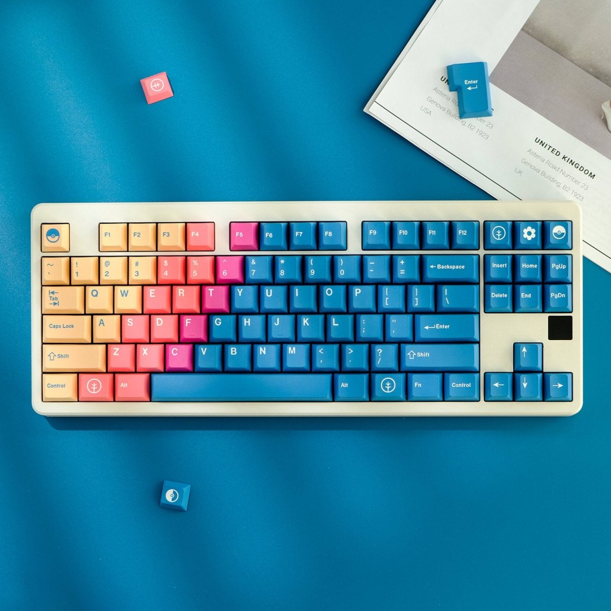Blue Fairy Theme Gradient Keycap Set - KeyArtisan