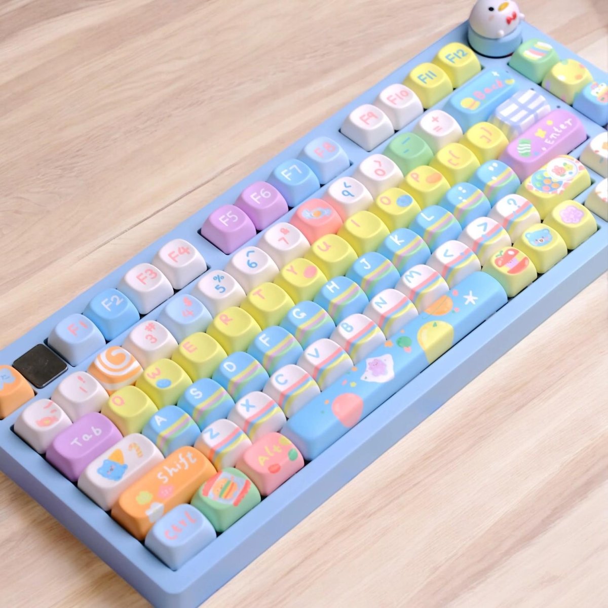 Candy Rainbow Kawaii Keycap Set - KeyArtisan