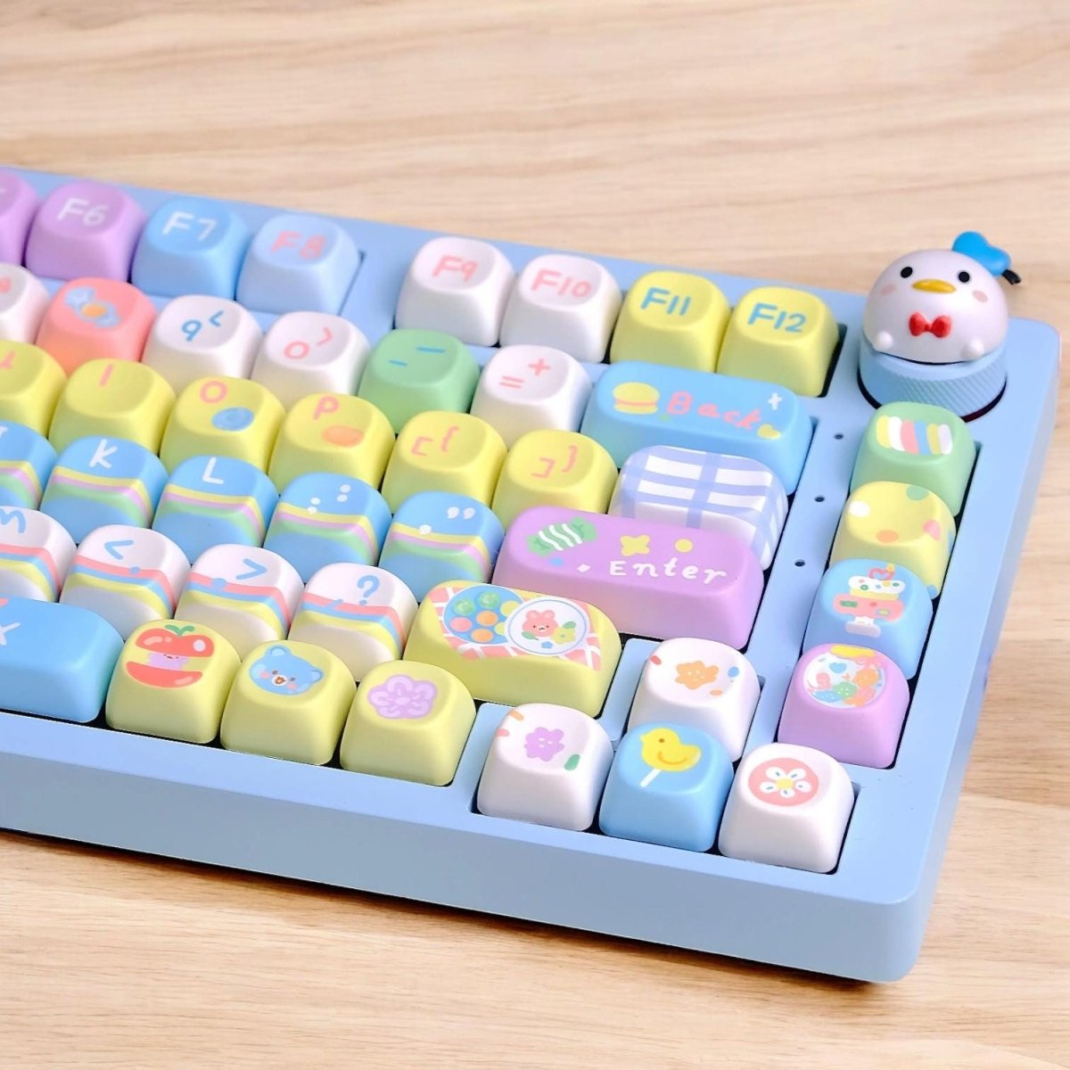 Candy Rainbow Kawaii Keycap Set - KeyArtisan