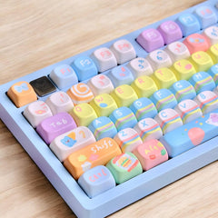 Candy Rainbow Kawaii Keycap Set - KeyArtisan