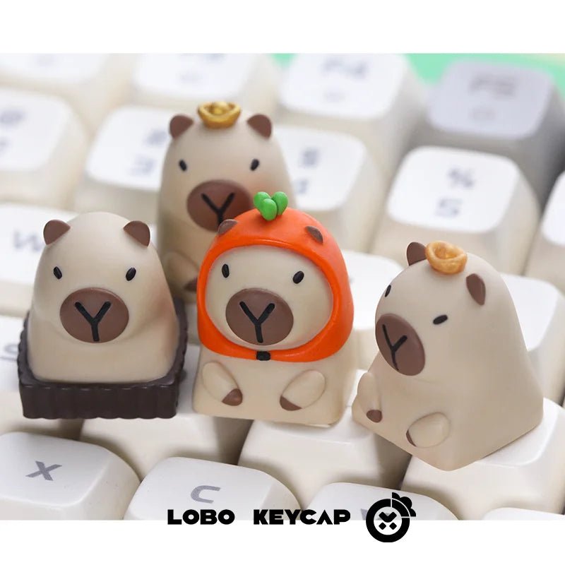 Capybara Theme 3D Artisan Resin Keycap - KeyArtisan