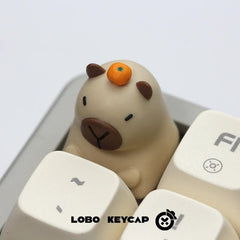 Capybara Theme 3D Artisan Resin Keycap - KeyArtisan