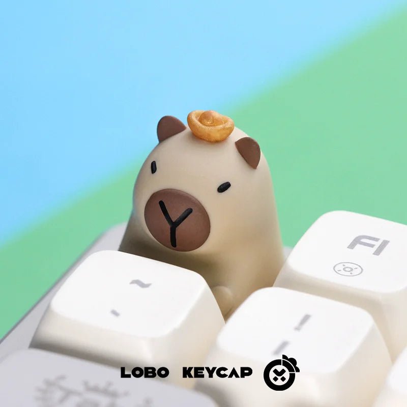 Capybara Theme 3D Artisan Resin Keycap - KeyArtisan