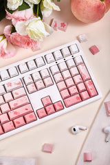 Cherry Blossom Theme Gradient Pink Keycap Set - KeyArtisan