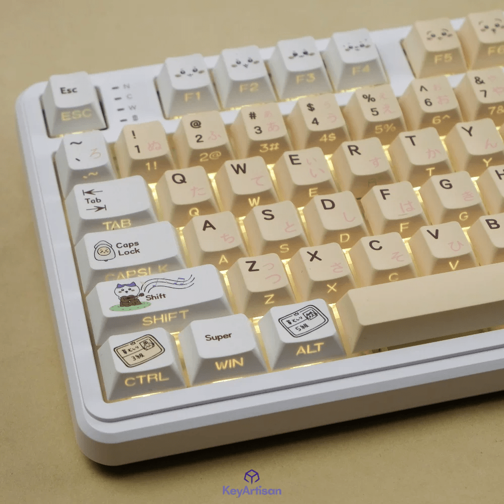 Chiikawa Usagi Cute Cartoon Keycap Set - KeyArtisan