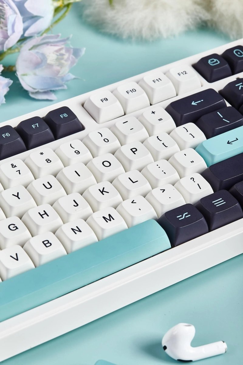 Classic Blue Electro Theme PBT XDA Keycap Set - KeyArtisan