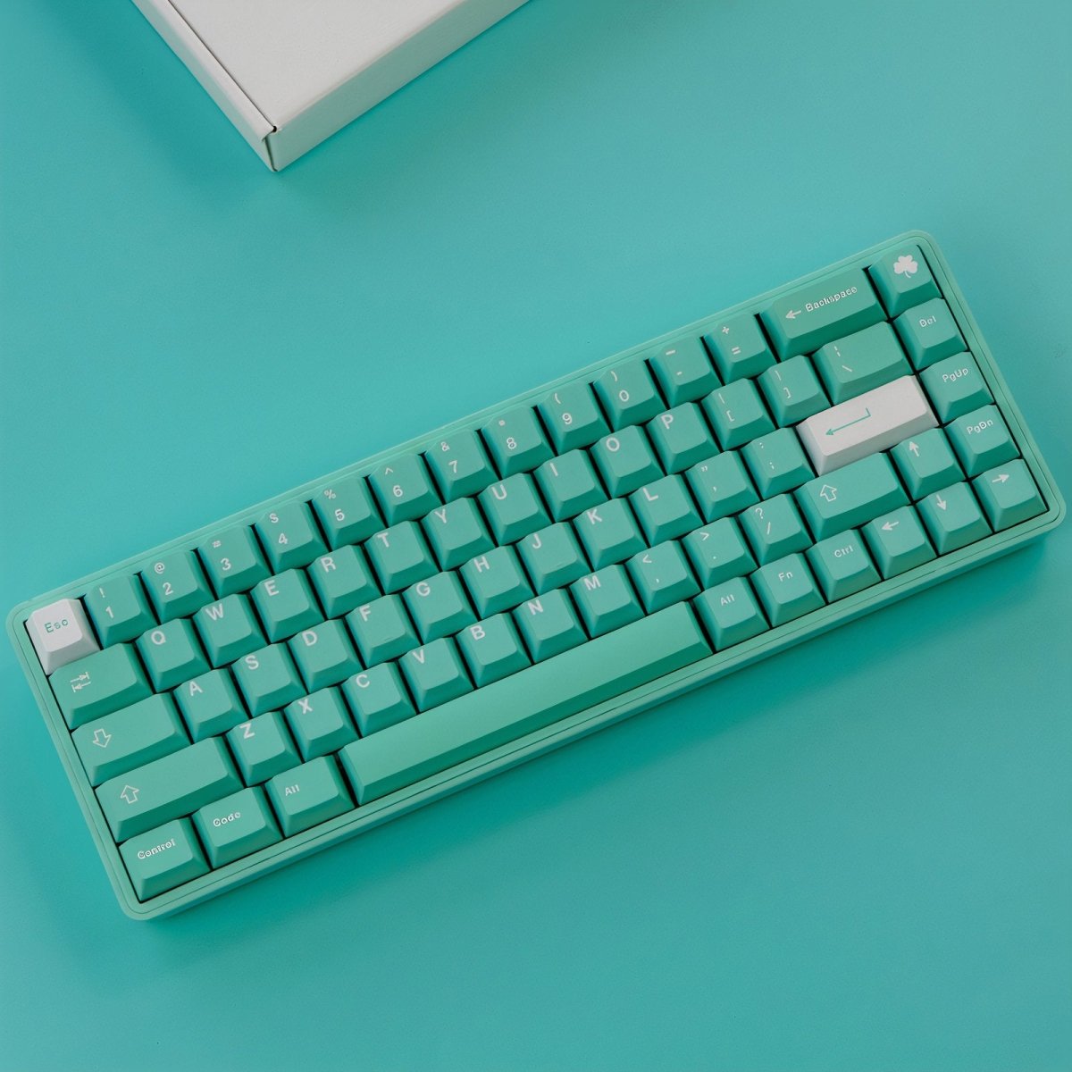 Clover Mint Keycap Set - KeyArtisan® - KeyArtisan