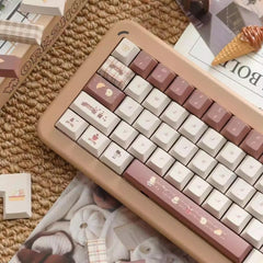 Coffee Bunny Theme Artisan Keycap Set - KeyArtisan