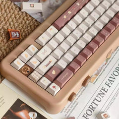 Coffee Bunny Theme Artisan Keycap Set - KeyArtisan