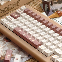 Coffee Bunny Theme Artisan Keycap Set - KeyArtisan