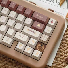 Coffee Bunny Theme Artisan Keycap Set - KeyArtisan