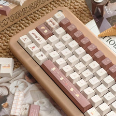 Coffee Bunny Theme Artisan Keycap Set - KeyArtisan