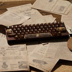 Coffee House PC Transparent Artisan Keycap Set - KeyArtisan