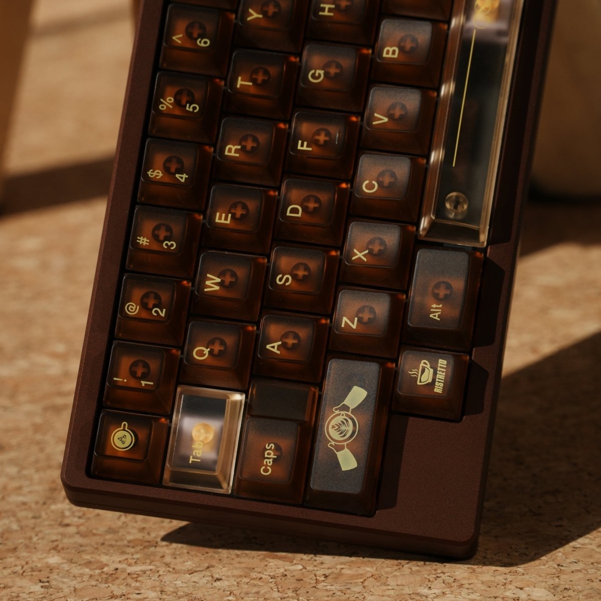 Coffee House PC Transparent Artisan Keycap Set - KeyArtisan