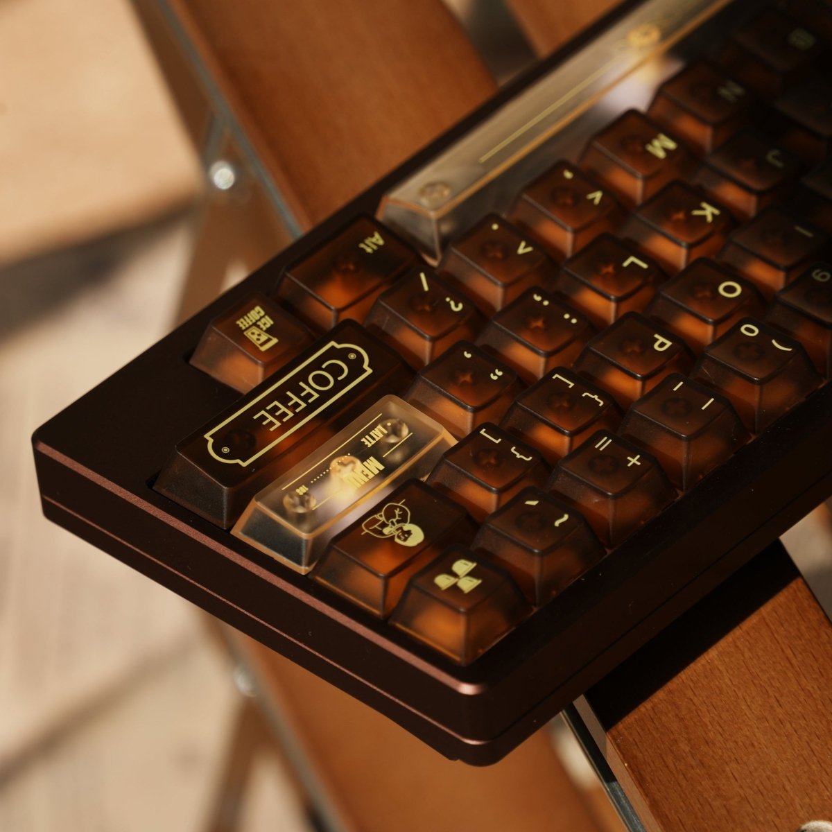 Coffee House PC Transparent Artisan Keycap Set - KeyArtisan