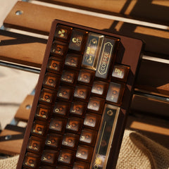Coffee House PC Transparent Artisan Keycap Set - KeyArtisan