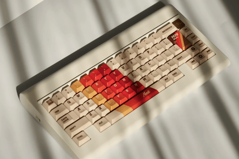 Cool 1970 Theme Retro Vintage Keycap Set - KeyArtisan