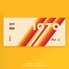Cool 1970 Theme Retro Vintage Keycap Set - KeyArtisan