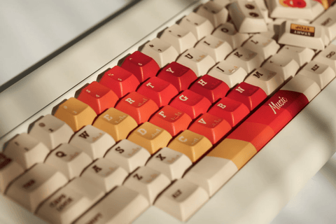 Cool 1970 Theme Retro Vintage Keycap Set - KeyArtisan