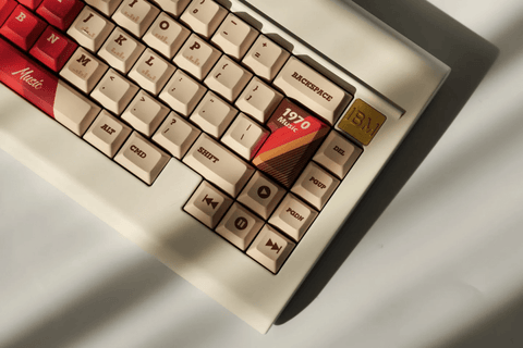 Cool 1970 Theme Retro Vintage Keycap Set - KeyArtisan