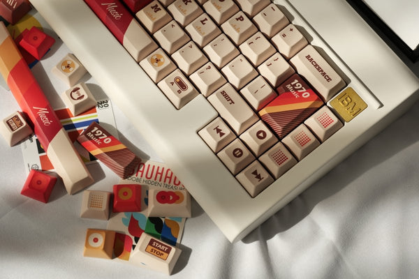 Cool 1970 Theme Retro Vintage Keycap Set - KeyArtisan