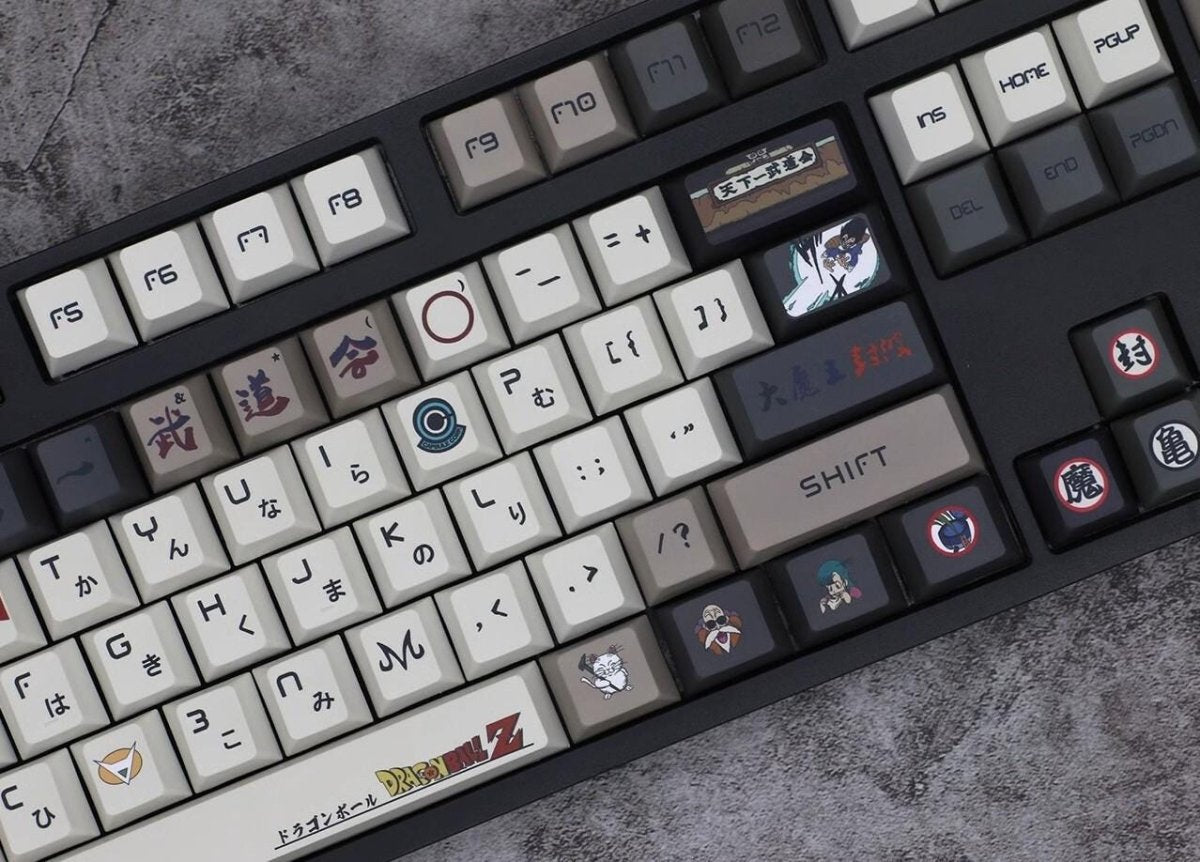 Cool Anime Inspired Japanese Keycap Set - KeyArtisan