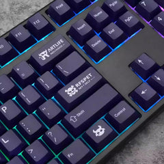 Cool Artlife Theme Purple Gradient Keycap Set - KeyArtisan