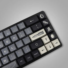Cool Black Apollo Theme PBT XDA Keycap Set - KeyArtisan