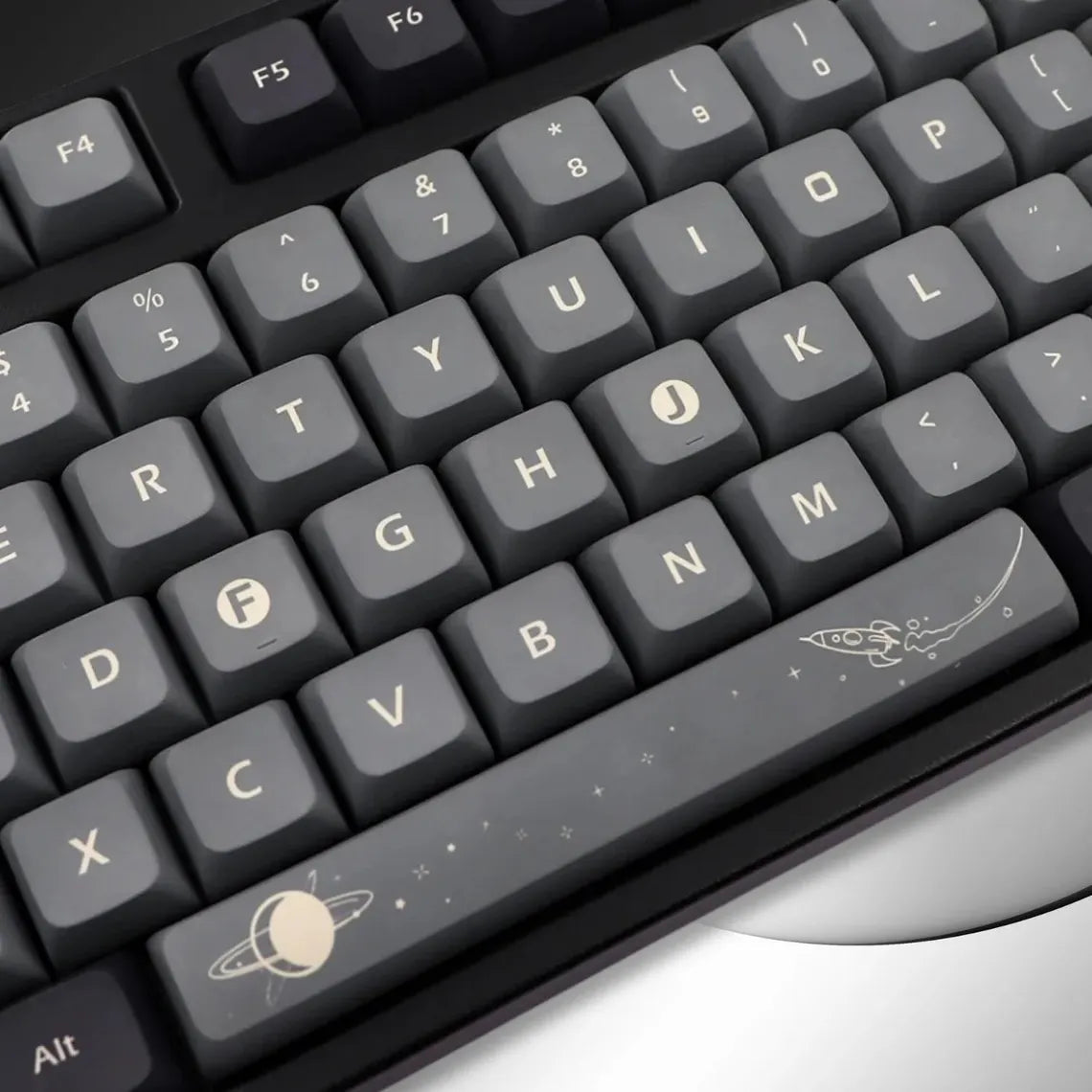 Cool Black Apollo Theme PBT XDA Keycap Set – KeyArtisan Cool Black Apollo Theme PBT XDA Keycap Set – KeyArtisan