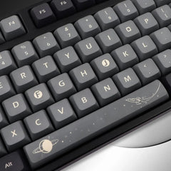 Cool Black Apollo Theme PBT XDA Keycap Set - KeyArtisan