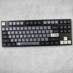 Cool Black Apollo Theme PBT XDA Keycap Set - KeyArtisan