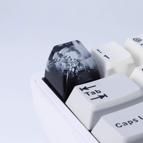 Cool Black Fuji Mountain Artisan Resin Keycap - KeyArtisan