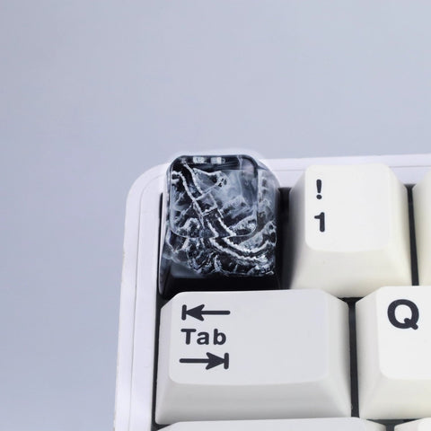 Cool Black Fuji Mountain Artisan Resin Keycap - KeyArtisan