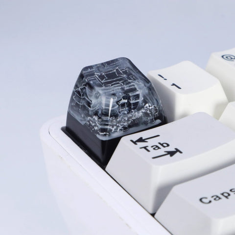 Cool Black Fuji Mountain Artisan Resin Keycap - KeyArtisan
