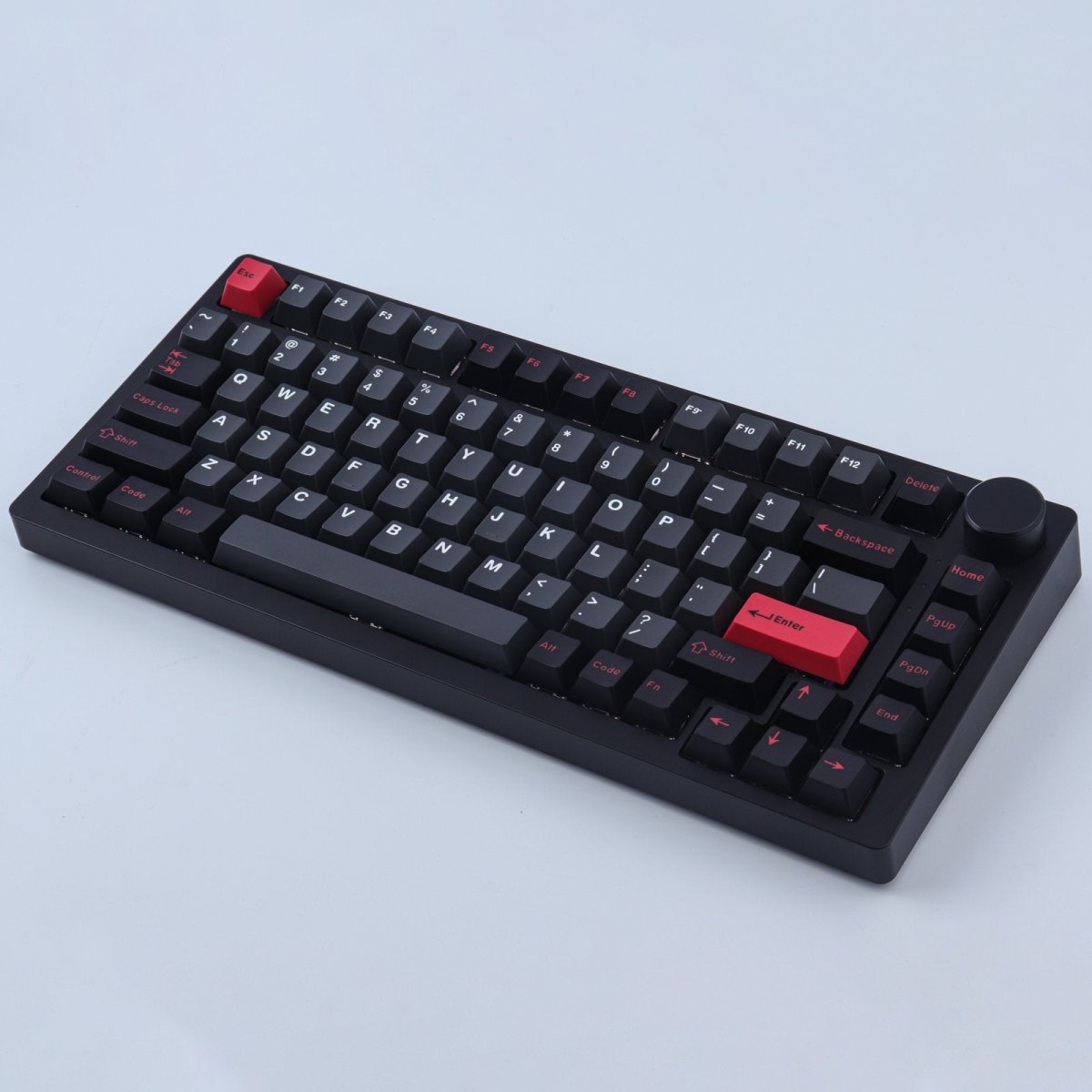 Cool Black & Red Evil Dolch Theme Keycap Set - KeyArtisan