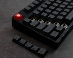 Cool Black Simple Minimalist Keycap Set - KeyArtisan