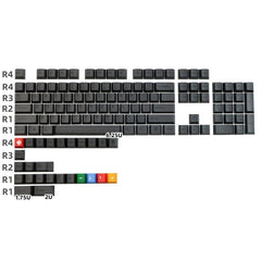 Cool Black Simple Minimalist Keycap Set - KeyArtisan