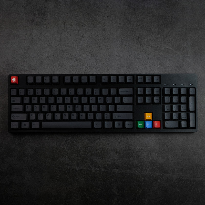 Cool Black Simple Minimalist Keycap Set - KeyArtisan