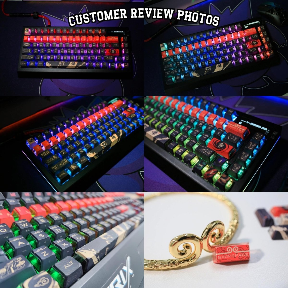 Cool Black Sun Wukong Theme Keycap Set - KeyArtisan