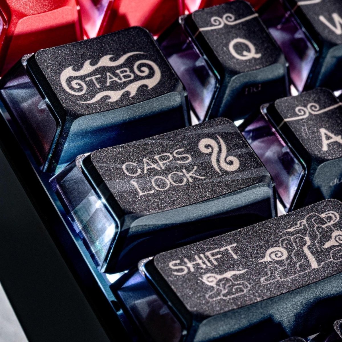 Cool Black Sun Wukong Theme Keycap Set - KeyArtisan