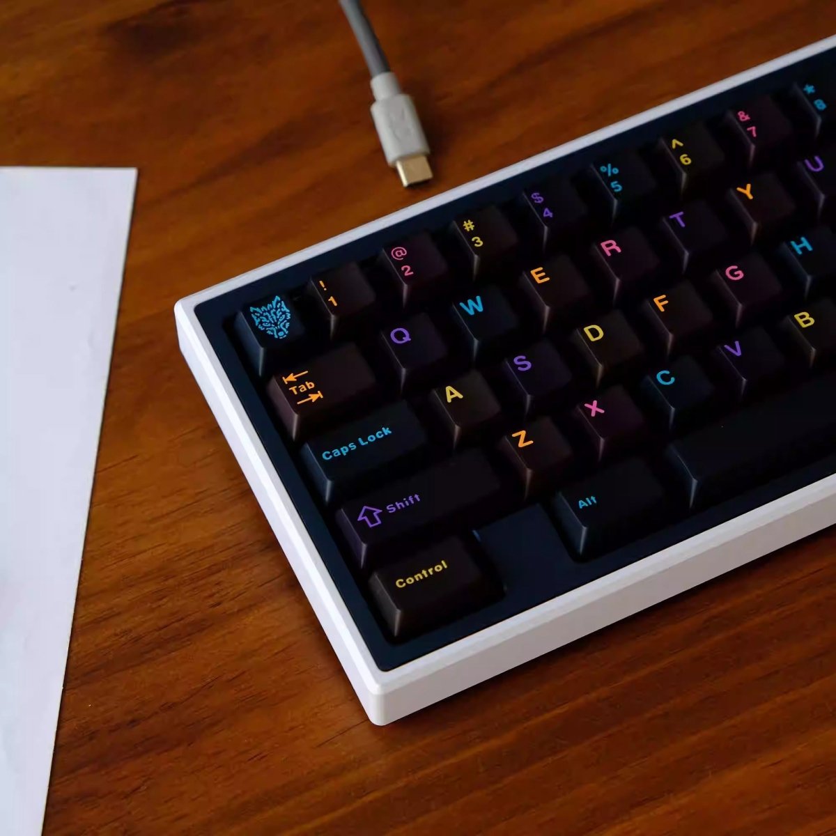 Cool Black Underworld Theme Keycap Set - KeyArtisan