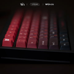 Cool Blood Theme Red Gradient Keycap Set - KeyArtisan