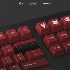 Cool Blood Theme Red Gradient Keycap Set - KeyArtisan