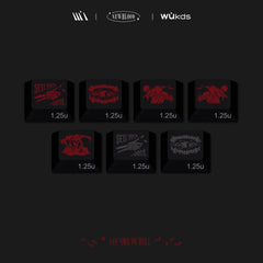 Cool Blood Theme Red Gradient Keycap Set - KeyArtisan