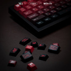 Cool Blood Theme Red Gradient Keycap Set - KeyArtisan