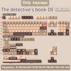 Cool Brown Detective Theme Artisan Keycap Set - KeyArtisan