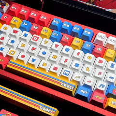 Cool Cartoon City Theme Graffiti Keycap Set - KeyArtisan