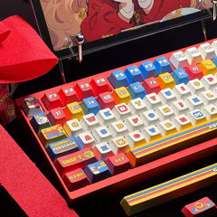 Cool Cartoon City Theme Graffiti Keycap Set - KeyArtisan